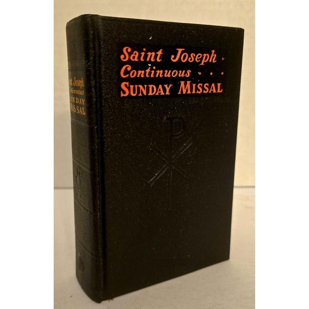 Vintage St Joseph Daily Continuous Sunday Missal Catholic Book Publishing 1961